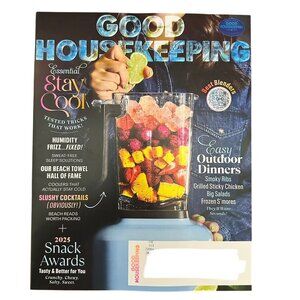 Good Housekeeping Magazine July August 2025 Stay Cool Easy Outdoor Dinner Recipe